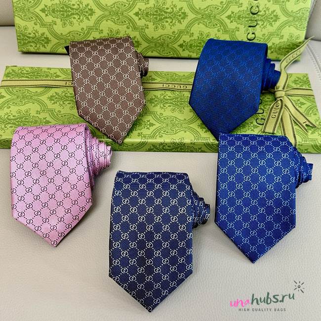 Gucci GG Pattern Silk Tie - 1