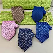 Gucci GG Pattern Silk Tie - 1