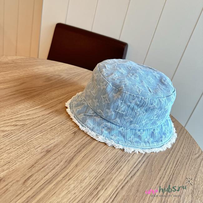 Louis Vuitton Denim Black Bucket Hat 02 - 1