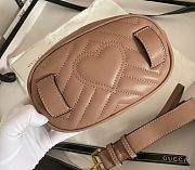	 Gucci marmont mini belt bag in nude - 18x11x5cm - 4