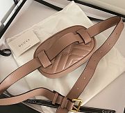 	 Gucci marmont mini belt bag in nude - 18x11x5cm - 3