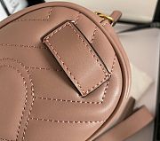 	 Gucci marmont mini belt bag in nude - 18x11x5cm - 2