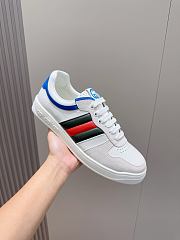 Gucci White Web Sneakers - 6