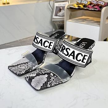 Versace Transparent PVC Heel Sandals