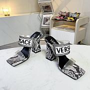 Versace Transparent PVC Heel Sandals - 5