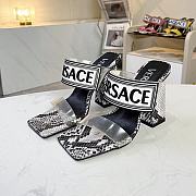 Versace Transparent PVC Heel Sandals - 2