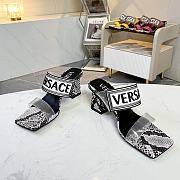 Versace Transparent PVC Heel Sandals - 3