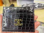 Chanel Black Crocodile Card Holder - 1