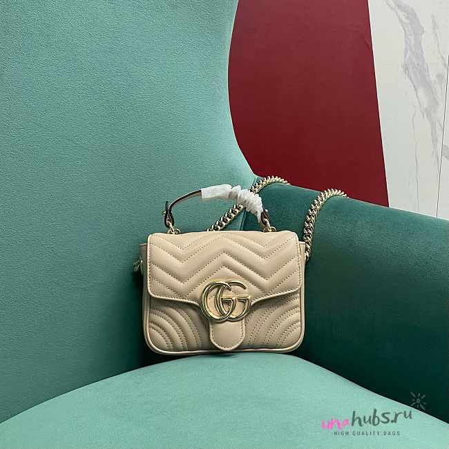 Gucci GG Marmont mini top handle bag - 17x13x6cm - 1