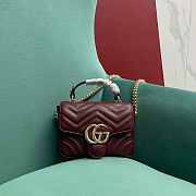 Gucci GG Marmont mini top handle bag - 17x13x6cm - 4