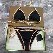 Burberry Women's Check Trim Triangle Bikini - 1