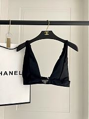 Prada Black V Neck Bikini  - 3