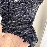 Prada triangle-logo rhinestone-embellished Swimsuit - 3