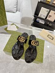 Gucci Interlocling Thong Sandals - 1