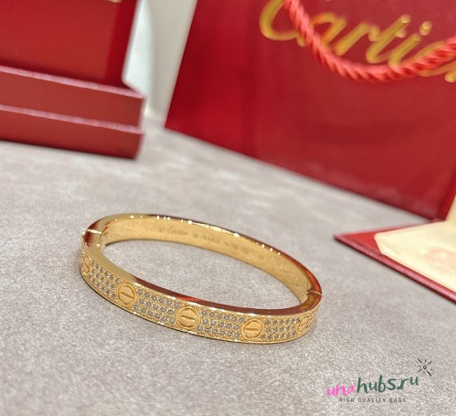 Cartier LOVE bracelet, classic model, paved  - 1
