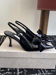 Jimmy Choo Staz 70 Leather Slingback Pumps - 1