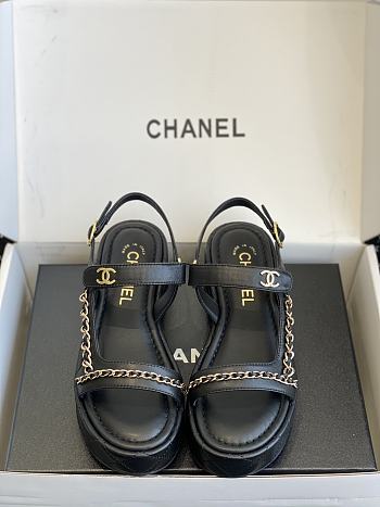 Chanel Flat Sandal With Chain