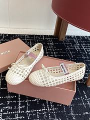 Miu Miu Sand Satin Platform Sandals - 3