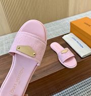 Louis Vuitton Lily Flat Mule in Light Pink - 6