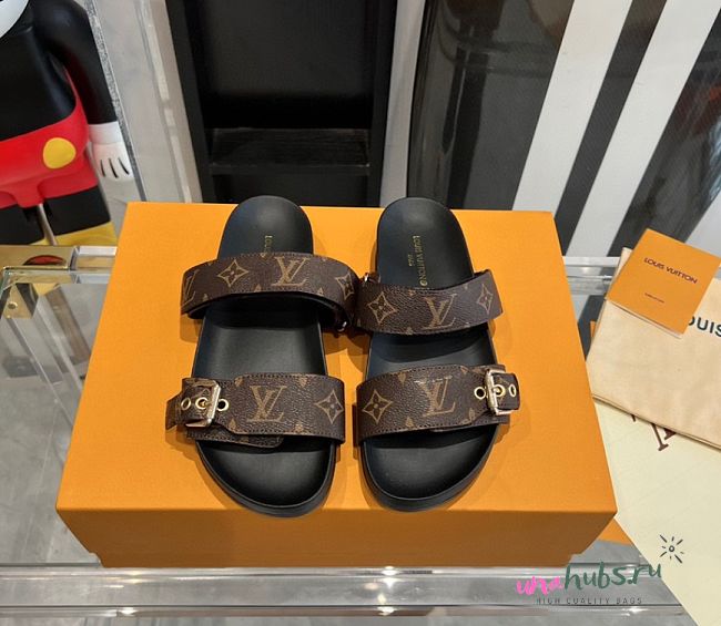 	 Louis Vuittom Bom Dia Flat Brown&Gold 02 - 1