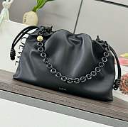Loewe Large Flamenco purse in nappa lambskin leather all black - 41x26x9cm - 1