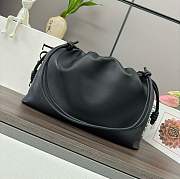 Loewe Large Flamenco purse in nappa lambskin leather all black - 41x26x9cm - 4
