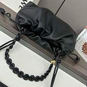Loewe Large Flamenco purse in nappa lambskin leather all black - 41x26x9cm - 3