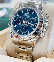 Rolex Cosmograph Daytona White Gold Blue Dial Oyster Bracelet Bezel 40mm - 5
