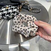 Chanel White CC logo Scrunchies - 2