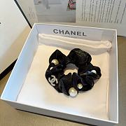Chanel Black With Pearl Srcunchies - 2