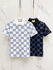 Gucci GG stretch cotton polo cotton piquet  - 1