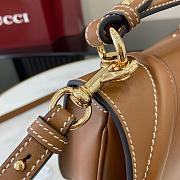 Gucci Medium Blondie Brown Leather Bag - 27x17x7cm - 2