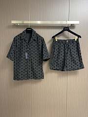 Louis Vuitton Black Monogram Silk Men Set - 1
