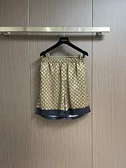 Gucci ‎Printed silk shirt in beige and blue - 3