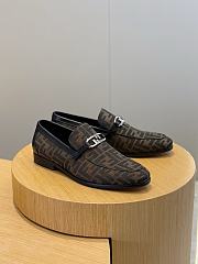 Fendi O'Lock loafers Fabric Brown - 4