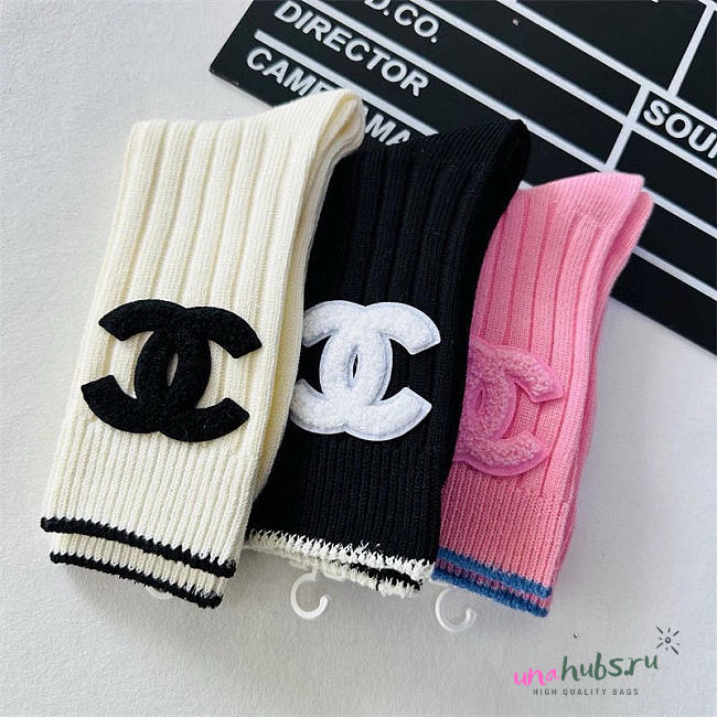 Chanel Socks 1 set (3 pairs) - 1