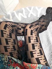 Fendi Black FF Logo Tights - 4