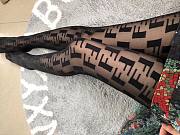 Fendi Black FF Logo Tights - 3