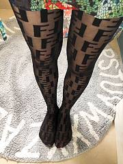Fendi Black FF Logo Tights - 2