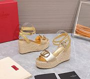 Valentino Garavani VIogo Signature Metallic Grainy Leather - 4