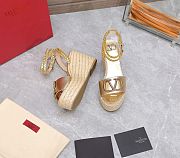 Valentino Garavani VIogo Signature Metallic Grainy Leather - 3