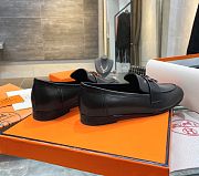 Hermes Black Loafer  - 6