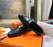 Hermes Black Loafer  - 3