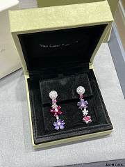 Van Cleef and Arpels 18 Karat White Gold Folie des Pres Earrings - 3