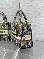 Dior Medium Lady D-Lite Bag Multicolor Embroidery - 6