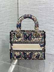 Dior Medium Lady D-Lite Bag Multicolor Embroidery - 5