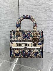 Dior Medium Lady D-Lite Bag Multicolor Embroidery - 4