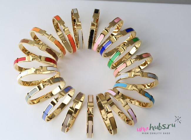 Hermes Clic Clac H Bracelet Gold Multicolor - 1