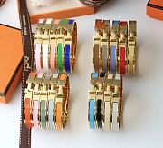 Hermes Clic Clac H Bracelet Gold Multicolor - 2