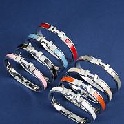 	 Hermes Clic Clac H Bracelet Silver Multicolor - 1